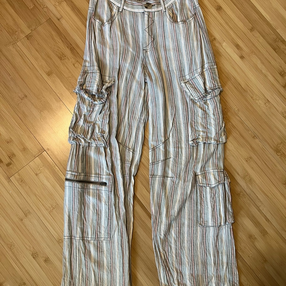 Striped Women's Cargo Pants